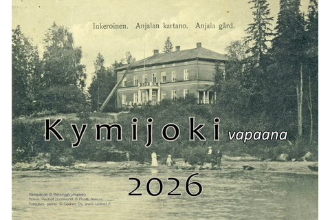 A3 Kymijoki vapaana seinäkalenteri 2026